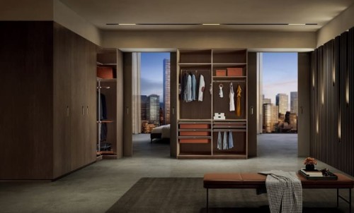 Manufacturer interior furniture Wardrobe Minimalis Modern dari Nuomi Living yang Elegan
